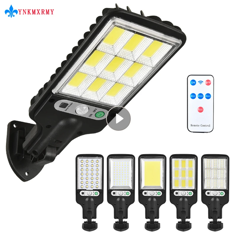 

LED Solar Light 117 COB Outdoor Solar Waterproof Street Light Home Christmas Garden Motion Sensor Smart Remote Control Light