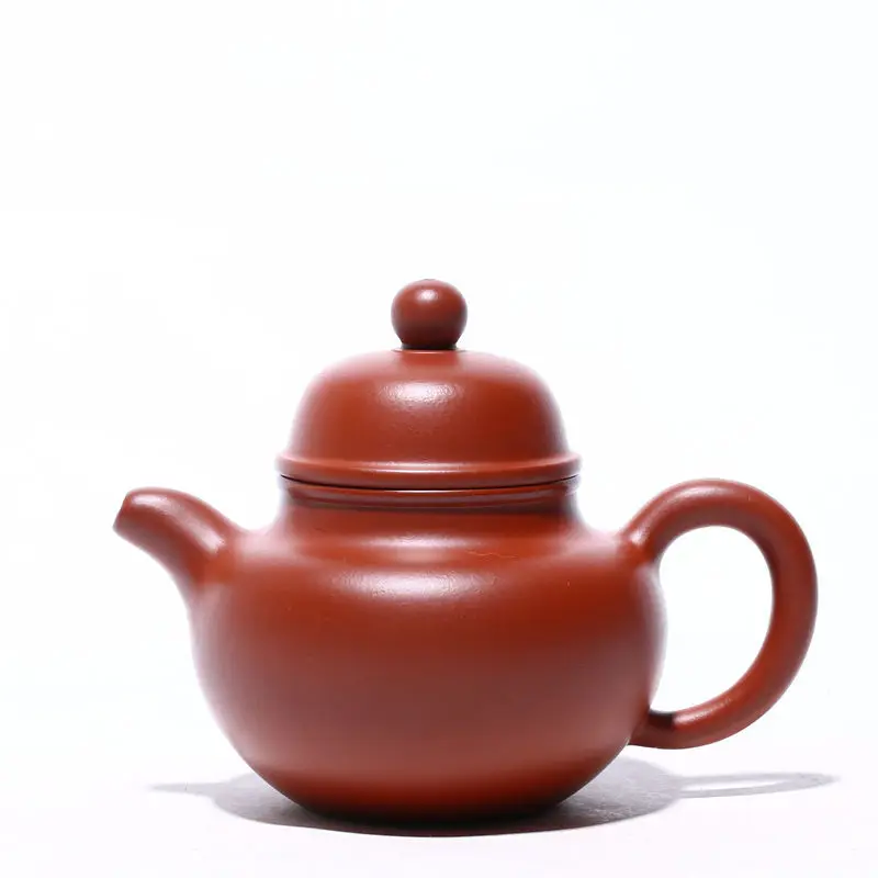 

Yixing pure handmade famous Zisha teapot raw ore fine vermilion clay teapot quality duoqiu household tea set