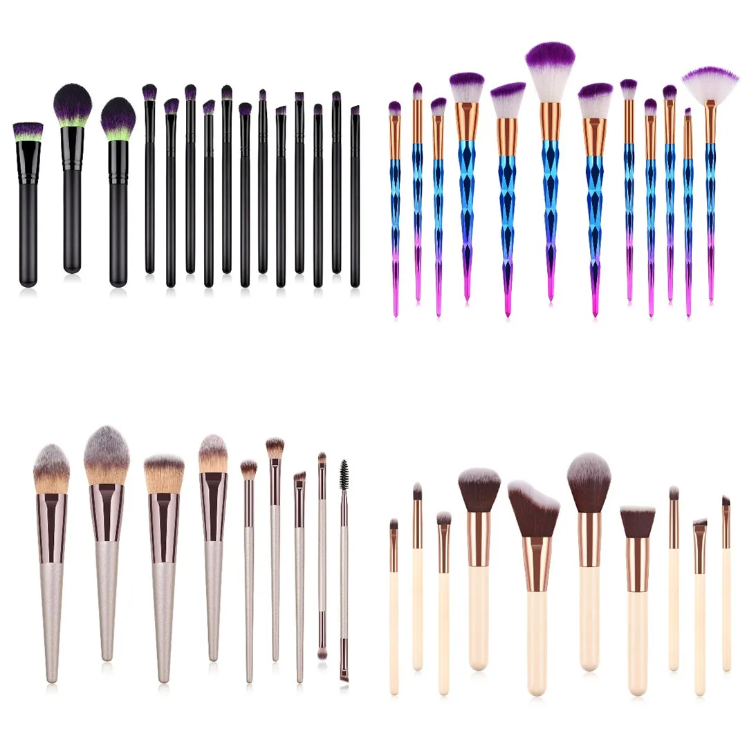 

17/15/14/11/9PCS Professional Makeup Brush Kit Set For Cosmetic Foundation Powder Blush Eyeshadow Eyeliner Lips Maquillage