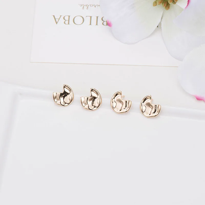 Женские серьги гвоздики SIPENGJEL золотистые и французские с геометрическим