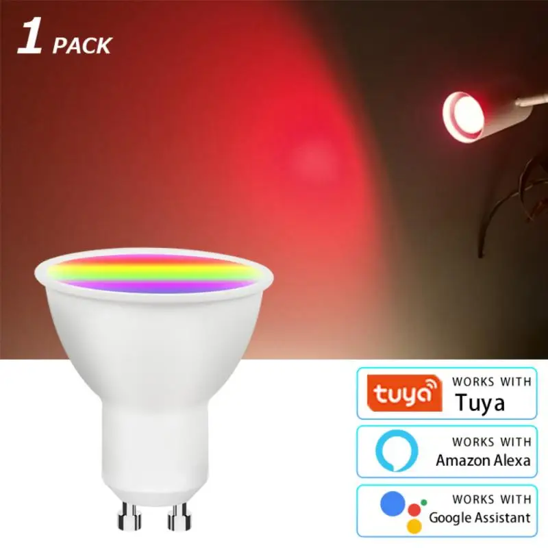 

Умная лампа GU10 Tuya с Wi-Fi, 110/220 В, 7/9 Вт