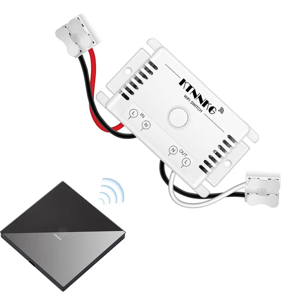 220V TUYA Wifi Relay Receiver Smart Light Switch Voice Control 1 CH 433MHz Support Manual KTNNKG | Обустройство дома