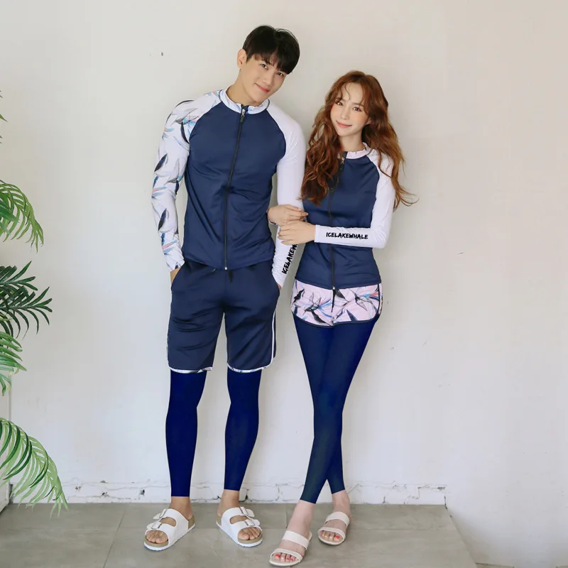 Женский купальный костюм с длинными рукавами из лайкры 5 шт. купальные костюмы