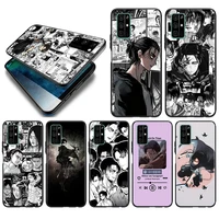 anime attack on titan soft tpu for honor play 3e 8s 8c 8x 8a 8 7s 7a 7c max prime pro 2019 2020 black silicone phone case