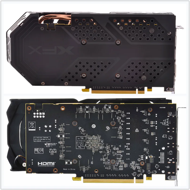 Бывшая в употреблении видеокарта xfx 570 4 ГБ 480 бит GDDR5 для компьютера не новая серия