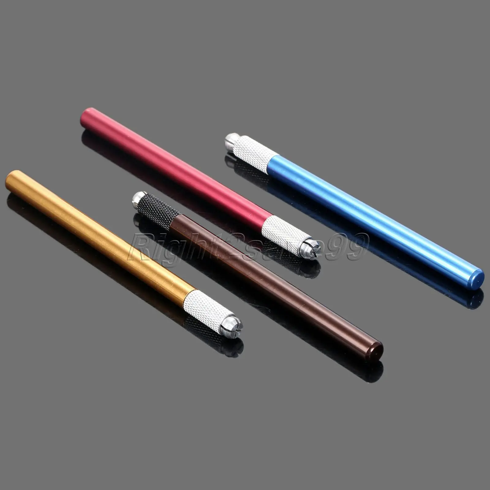 Ручка для татуировки с одной головкой и перекрестными узорами № 2