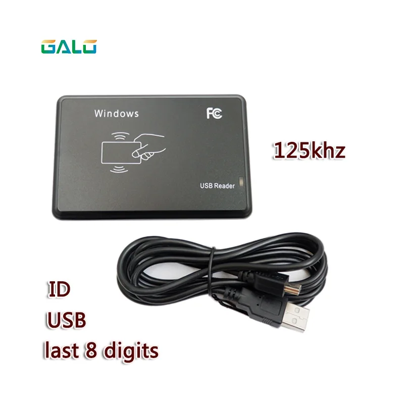 Двойная частота 125 кГц 13,56 МГц RFID считыватель EM4100 USB датчик приближения считыватель смарт-карт EM ID USB для контроля доступа