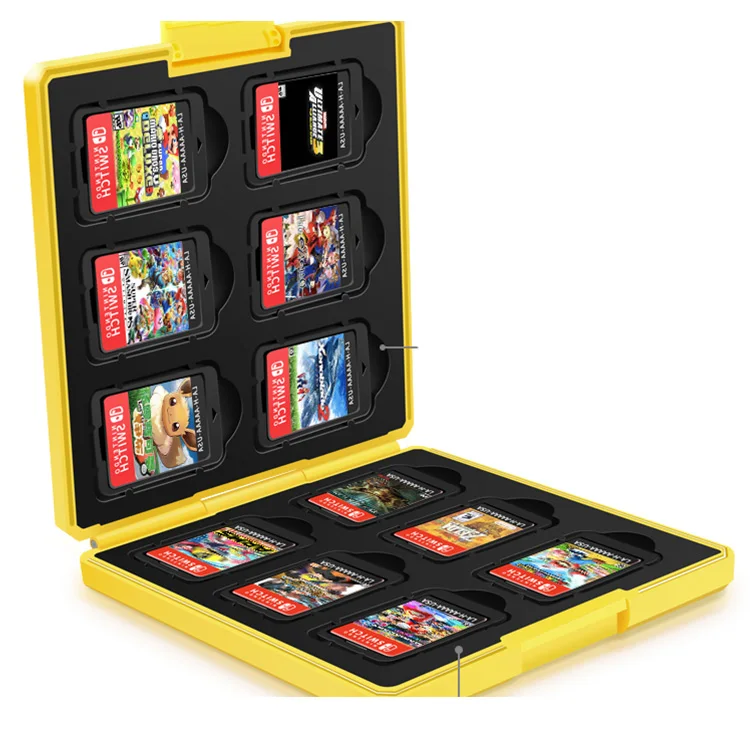 Футляр для игровых карт для nintendo Switch Box для 12 в 1 NS чехол для игровых карт+ 3D аналоговые аксессуары