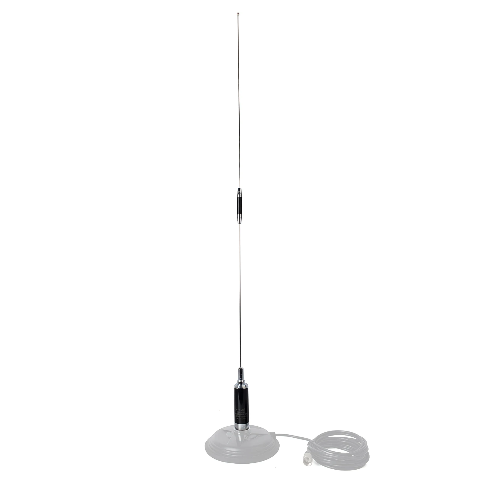 

HYS NMO Dual Band 144/430MHz 37.5inch Center Coil-Loaded Stainless Steel Antenna for Motorola Kenwood Mobile Radio Transceiver