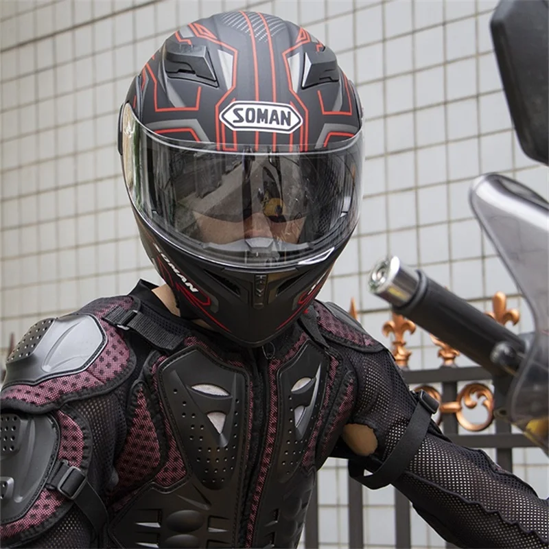 Мотоциклетный шлем с двойным козырьком Bluetooth совместимый DOT ECE|Шлемы| |