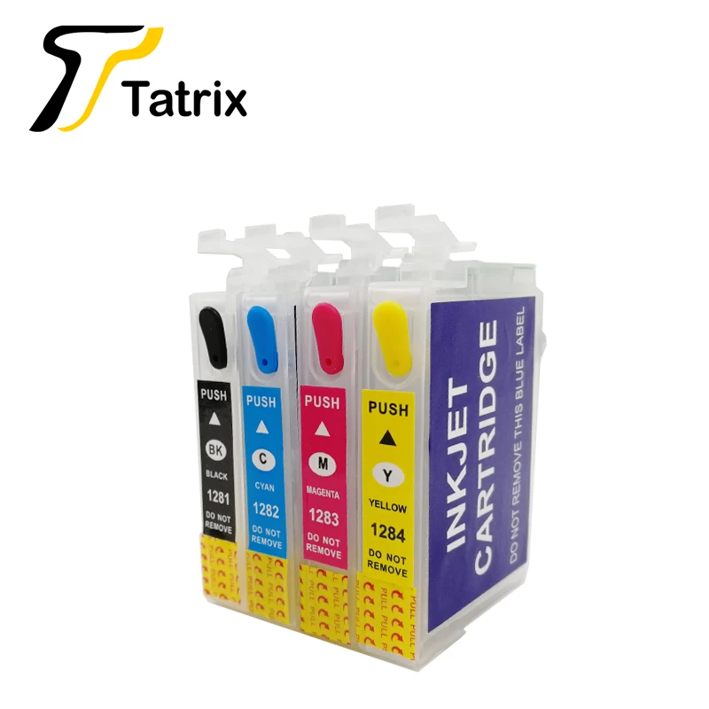 Пустые многоразовые картриджи Tatrix для T1281-T1284 подходит BX305 SX130 SX230 SX235W SX420W SX425W SX435W и