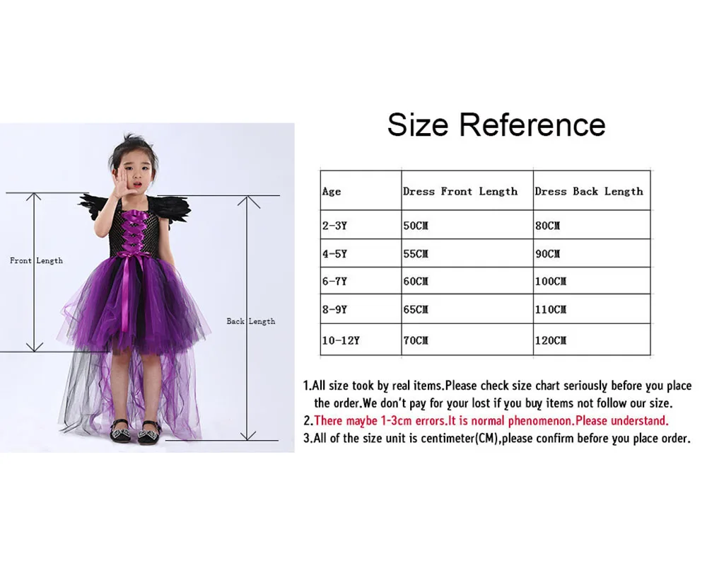 Платье-пачка злой королевы малефисент ведьма косплей костюм Дьявол Рог крыло для