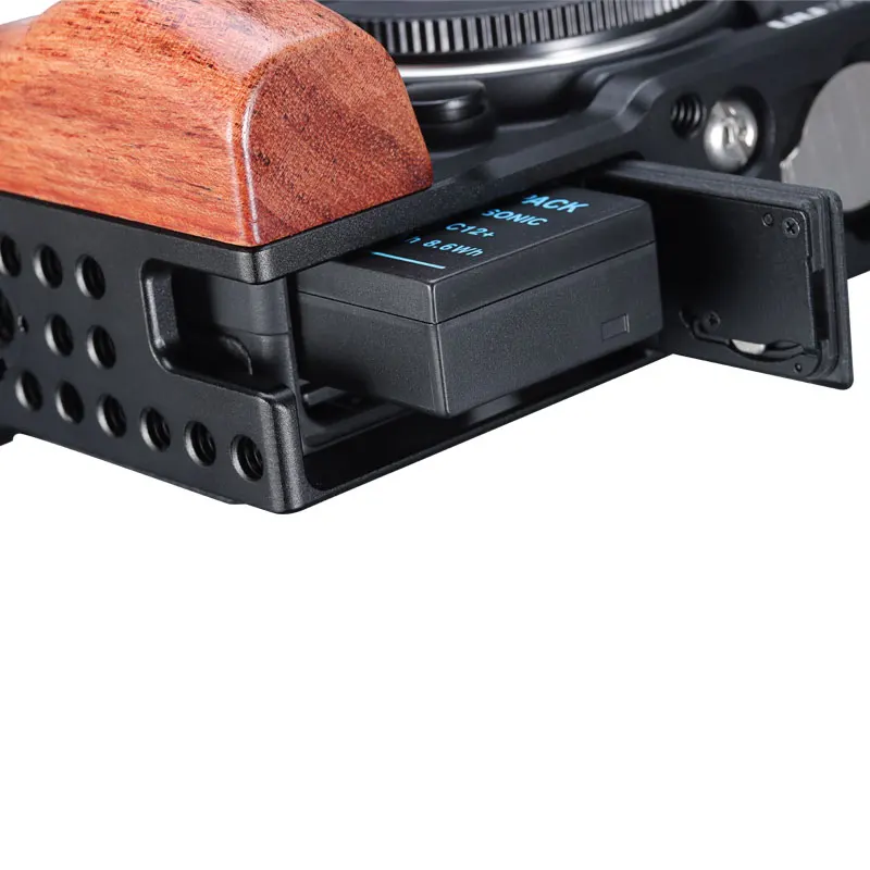 UURig Sigma FP беззеркальных Камера клетка с деревянной ручкой продлить Холодный