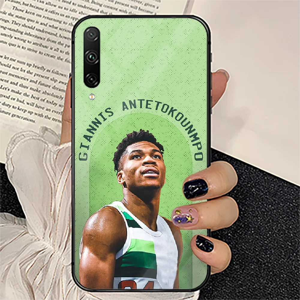 

Giannis Basketball Phone Tempered Glass Case Cover For huawei honor 7 8 9 10 20 A X S lite i pro Back Painting
