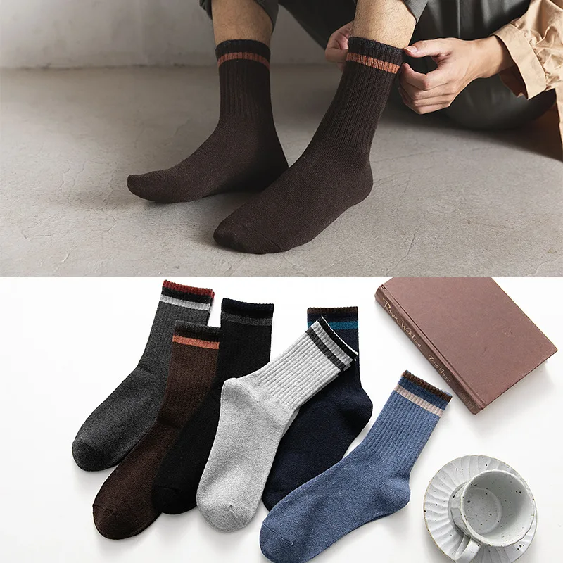 10 пара/лот высококачественные повседневные мужские деловые носки хлопковые
