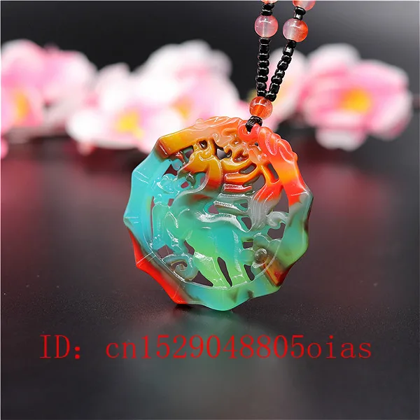 Натуральный Цвет Китайский нефритовый кулон с лошадкой модные бусы ожерелье