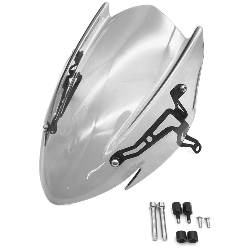 

For Suzuki GSX-S750 GSXS750 GSXS 750 2017-2019 2020 2021 Windscreen Windshield Deflector with Bracket PC