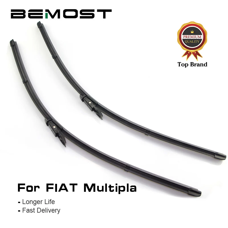 

BEMOST Car Front Window Windshield Wiper Blades Natural Rubber For Fiat Multipla 24"+22",2006 2007 2008 2009 2010 Side Pin