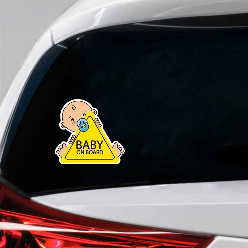 

15cmx14cm Customized on the cute stroller Vinyl Car stickers Decals Motorcycle Accessories Car-Window Decorative Goods PVC