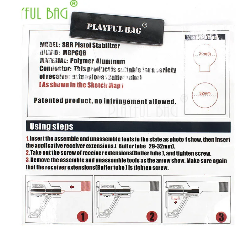 Наружный Спорт реальность CS SBR нейлон задний запас jinming9 водяной пистолет M4
