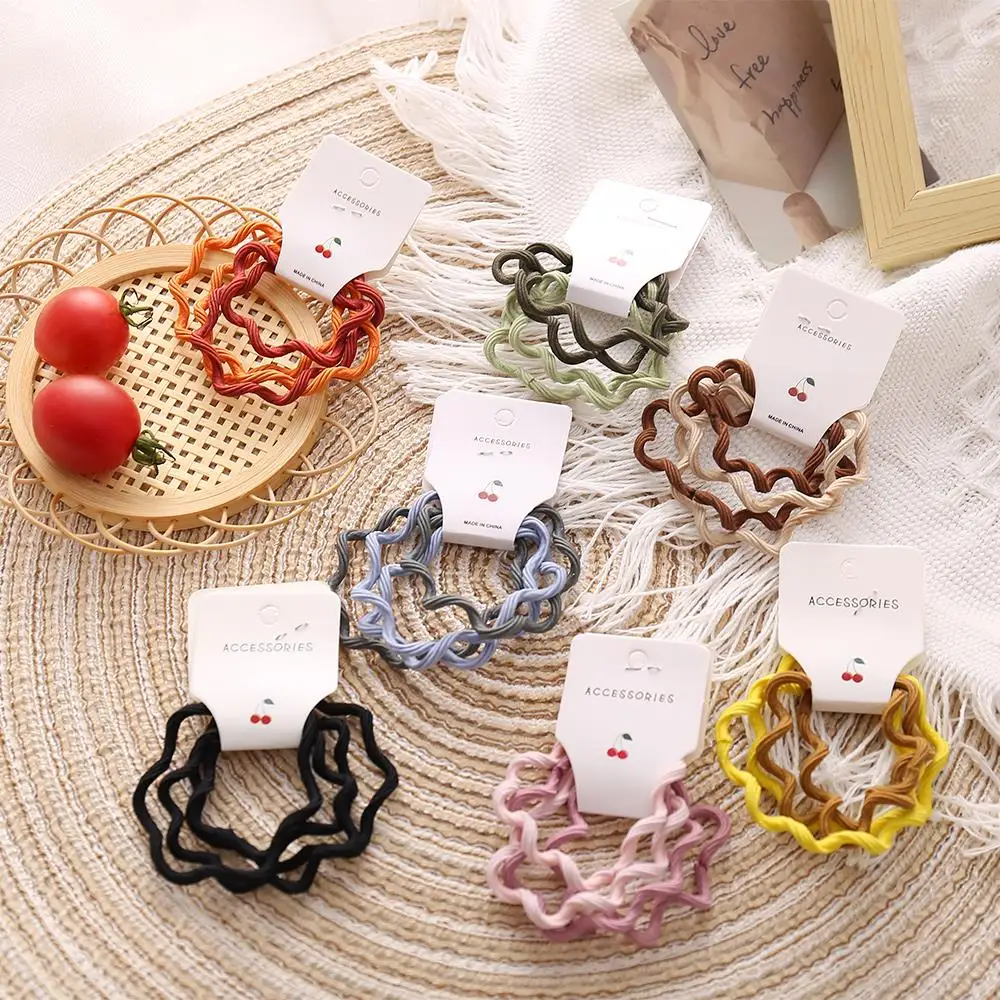 

Spring and Summer Bow Butterfly Hair Bands Rubber For Women Quite Girl High Elastic Hair accessories Daily Wear