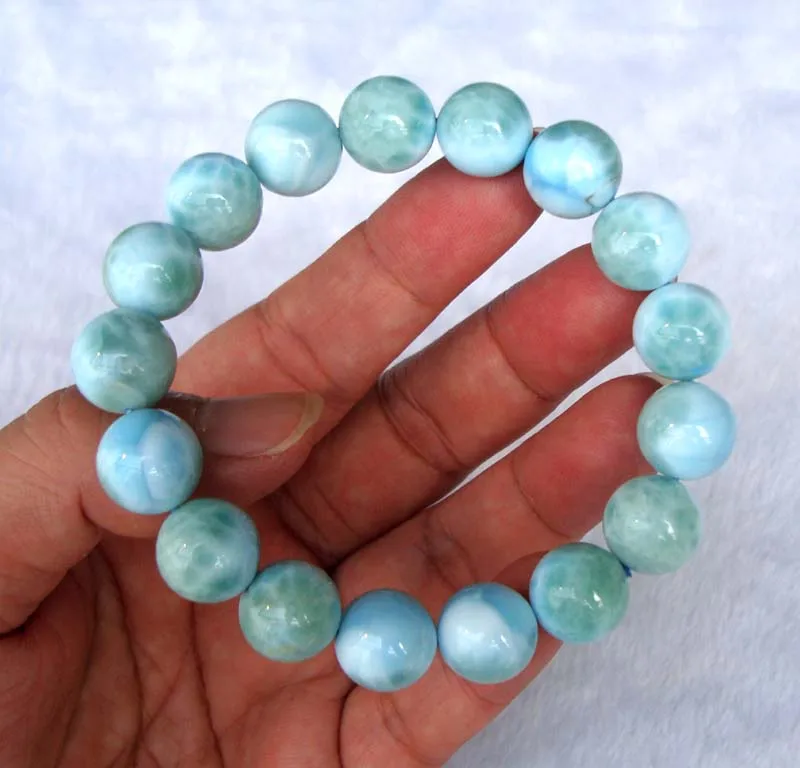 Женский браслет из бусин 12 мм с натуральными бусинами|Бусины| |