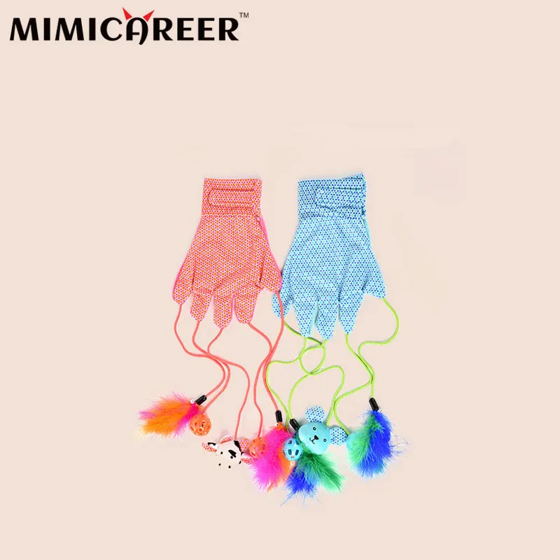 

Gloved Toys For Cat Colorfully Comically Toys Mimicareer With Bell Ball ​Feathering Balls Fun Toys Cat Toys Cat Accessories