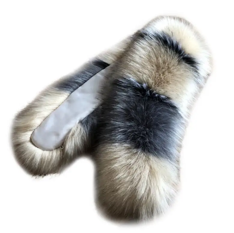 Супер большой осенне-зимний женский роскошный меховой шарф из искусственного