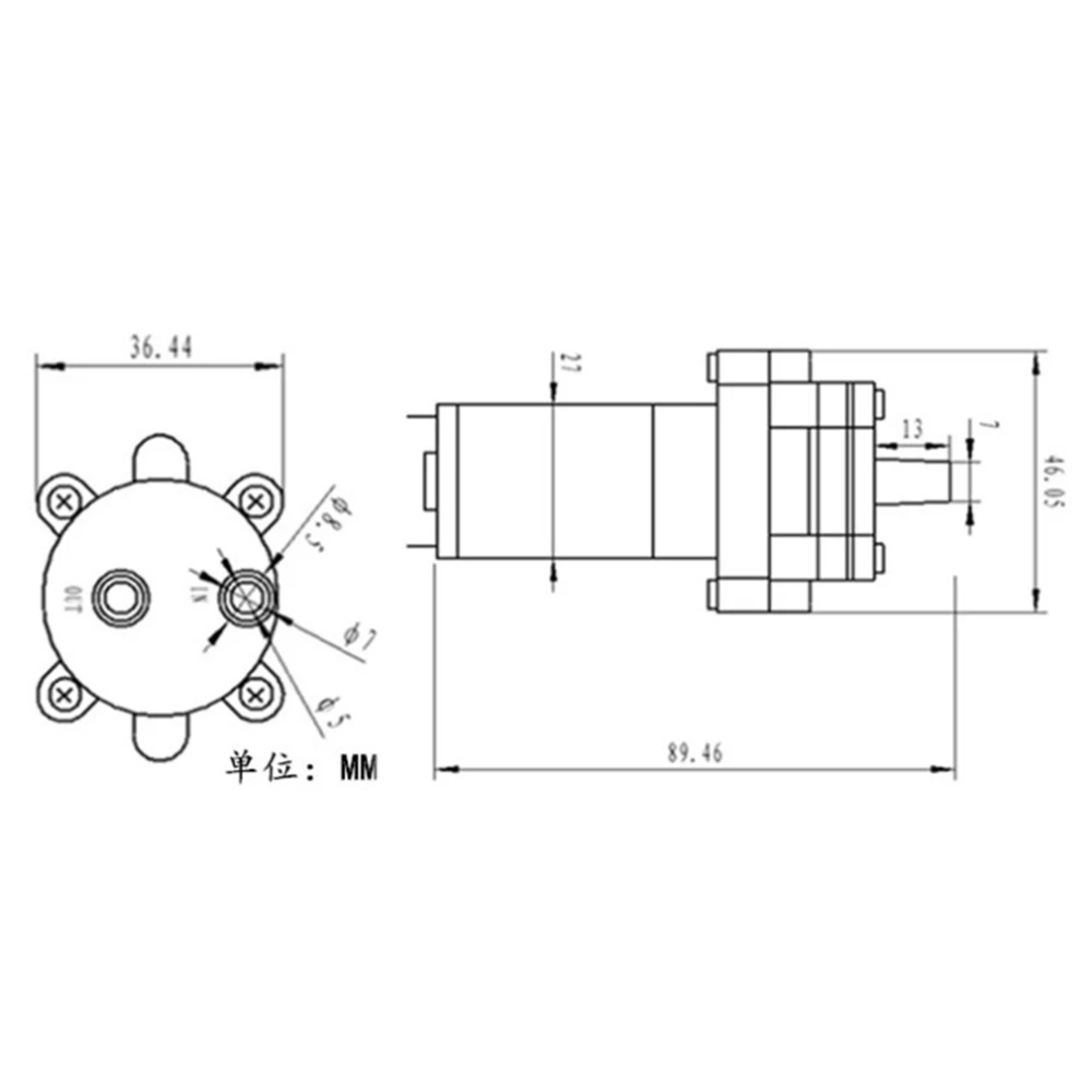 

385 DC 6V-12V Mini Pump High Temperature Resistance 100 Degrees Celsius Mini Micro Water Pump Diaphragm Water Pump Vacuum Pump