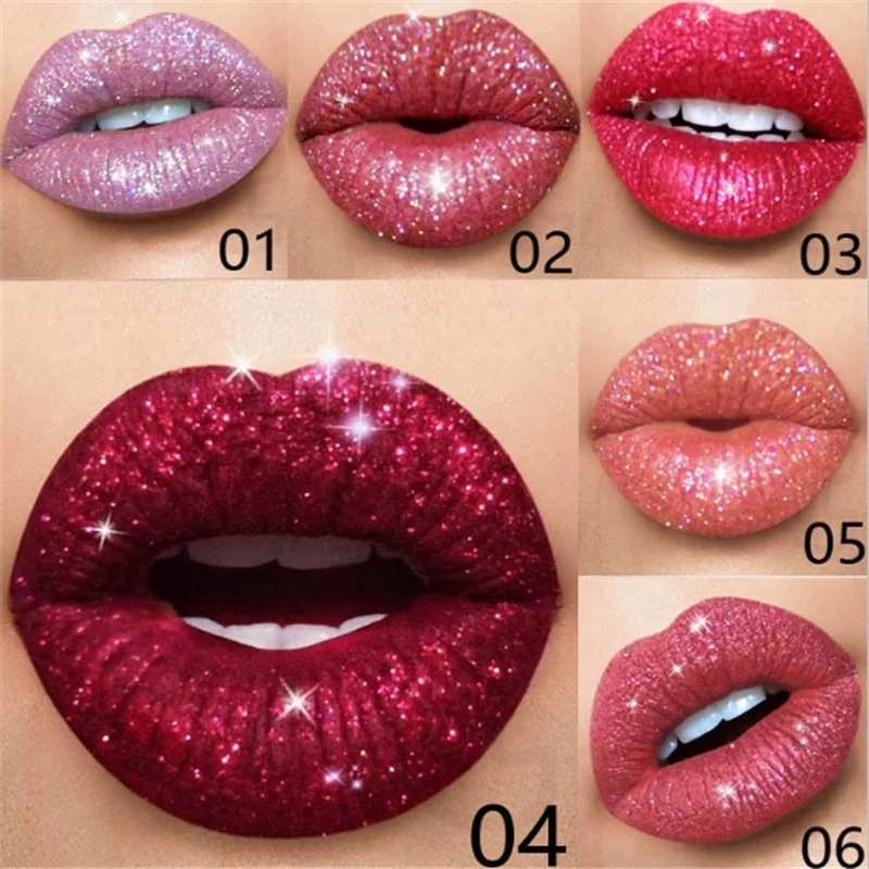 Evpct 1 шт. сексуальный блеск для губ жидкая металлическая помада прочная