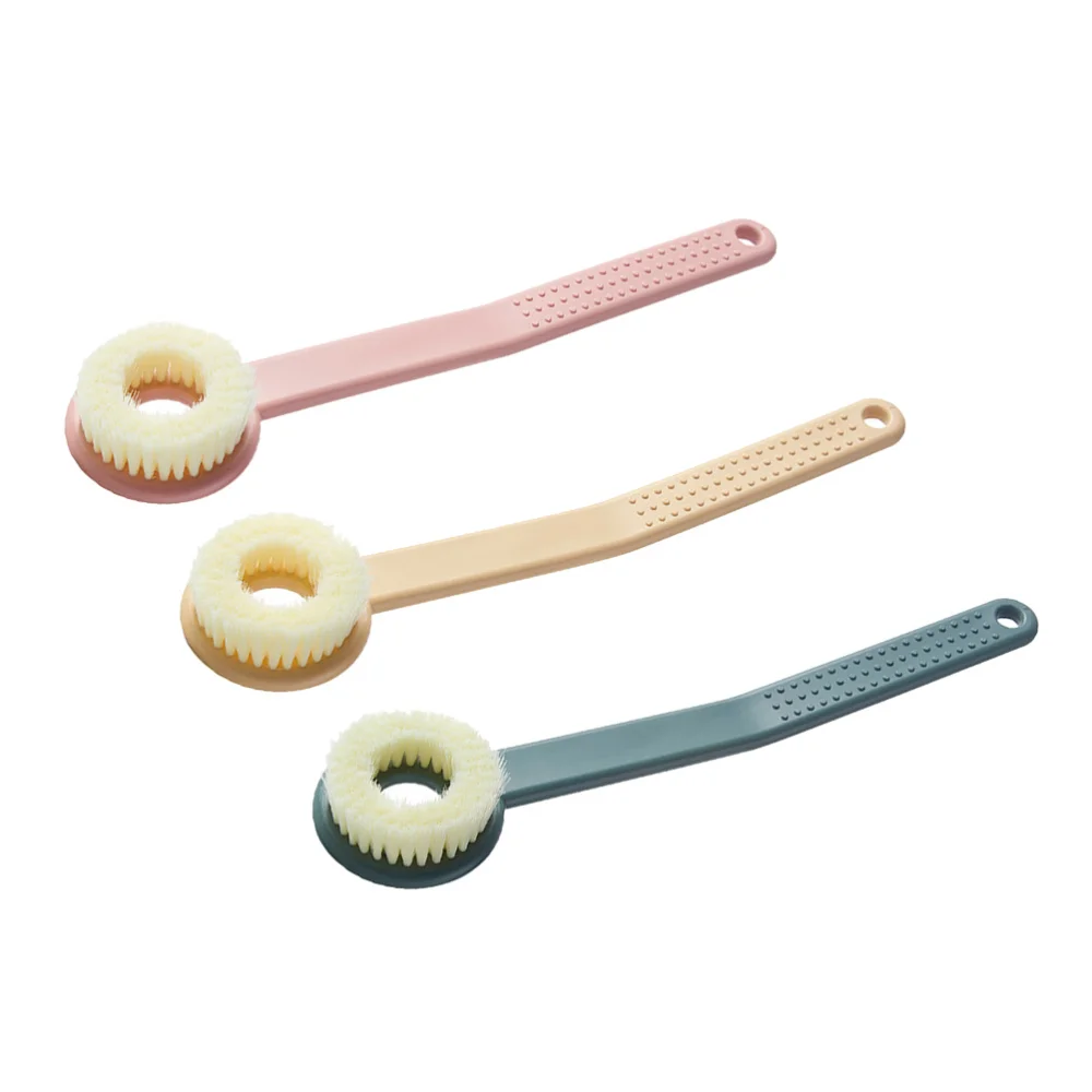 

3pcs Bathing Brushes Long Handle Brushes Back Cleaning Brush for Bathroom