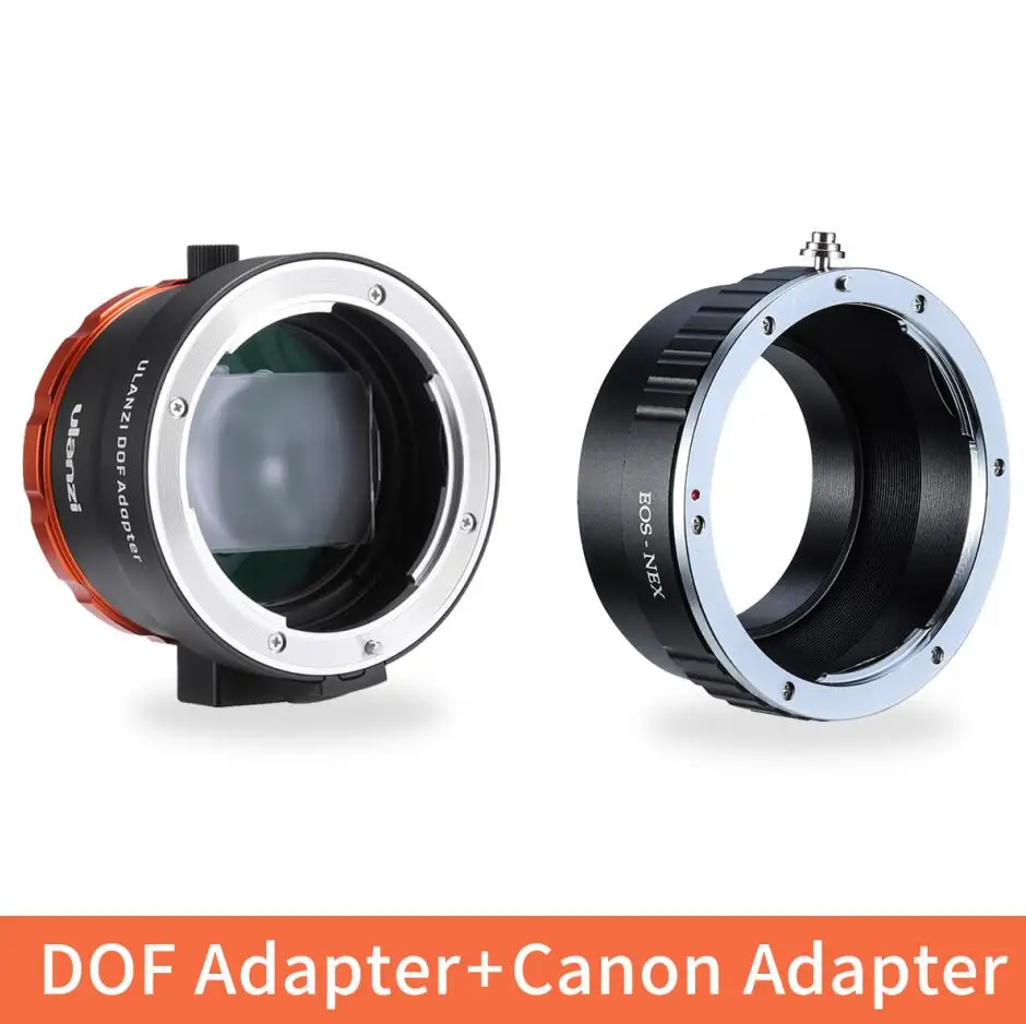 Адаптер Ulanzi DOF E Mount Full Frame camera Lens Adapter адаптер для смартфонов SLR/DSLR& cinema Lens Adapter для телефонов iPhone Andriod - Цвет: W Canon Adapter ring