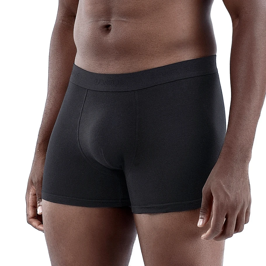 Черные хлопковые боксеры мужское нижнее белье Брендовые мужские трусы