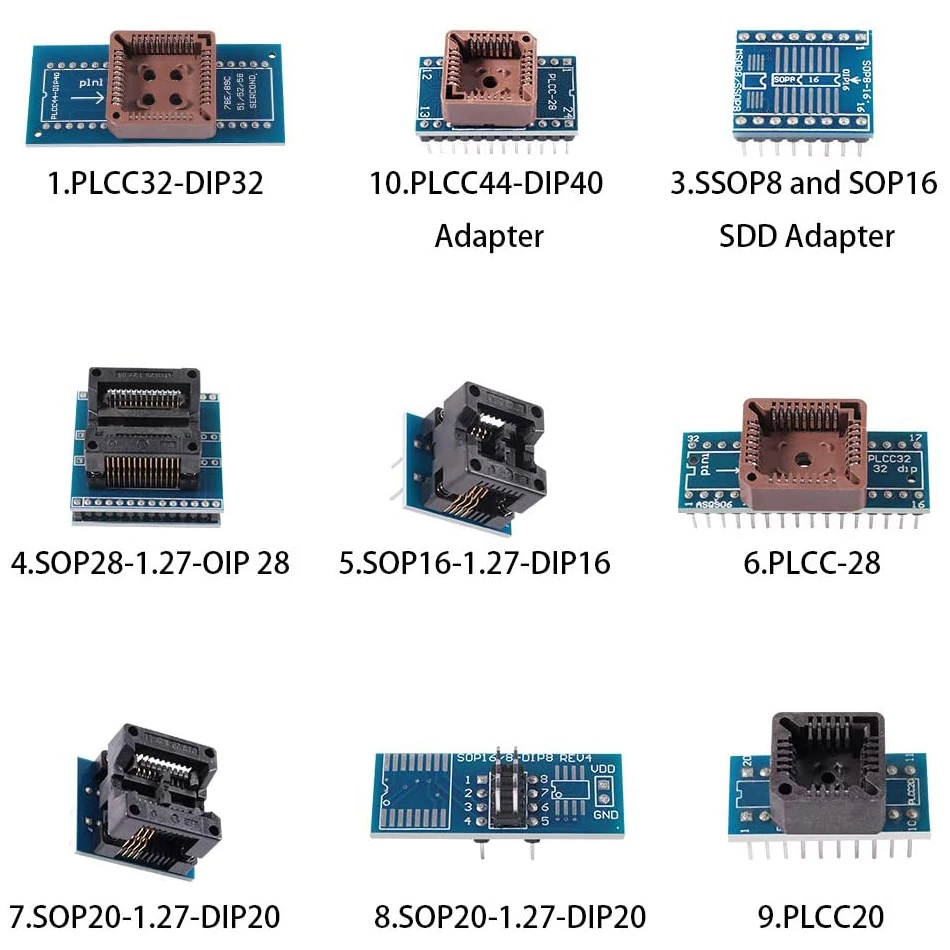 USB Универсальный программатор TL866II Plus флэш-программатор для EEPROM Flash 8051 AVR MCU GAL PIC с 10