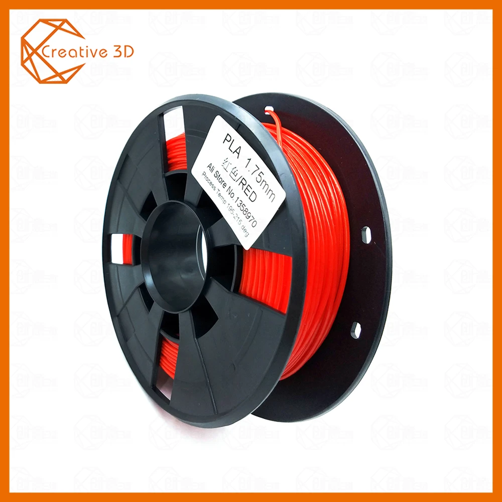 PLA red 200g DIY 3d принтер нить Много цветов дополнительно PLA 1,75 мм MakerBot RepRap пластиковые резиновые расходные материалы материал 0,2/кг Горячая Распродажа - Цвет: PLA red 200g