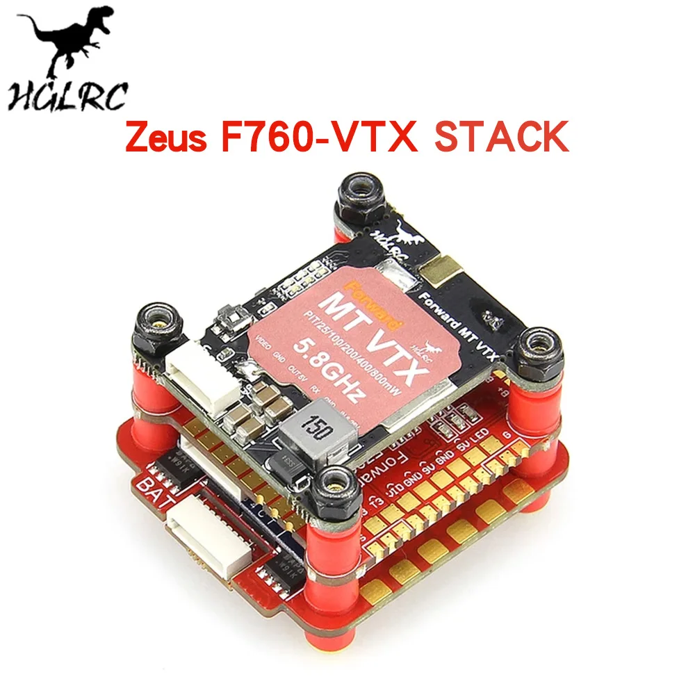 HGLRC Zeus F760 VTX STACK 3 6S 30X30 60A Blheli_32 4in1 ESC F722 Контроллер полета MT 800mW для FPV гоночных RC
