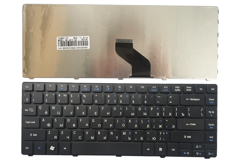 Русская клавиатура для acer Aspire 4250 4251 4252 4253 4333 4336 4336G 4339 4552 4552G 4553 455G 4625 4625G 4752 ру черный