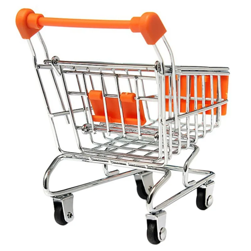 

Mini Shopping Cart Toy for Small Medium Large Parrots Bird Cage Stand Frame Swing Ladder Color Random