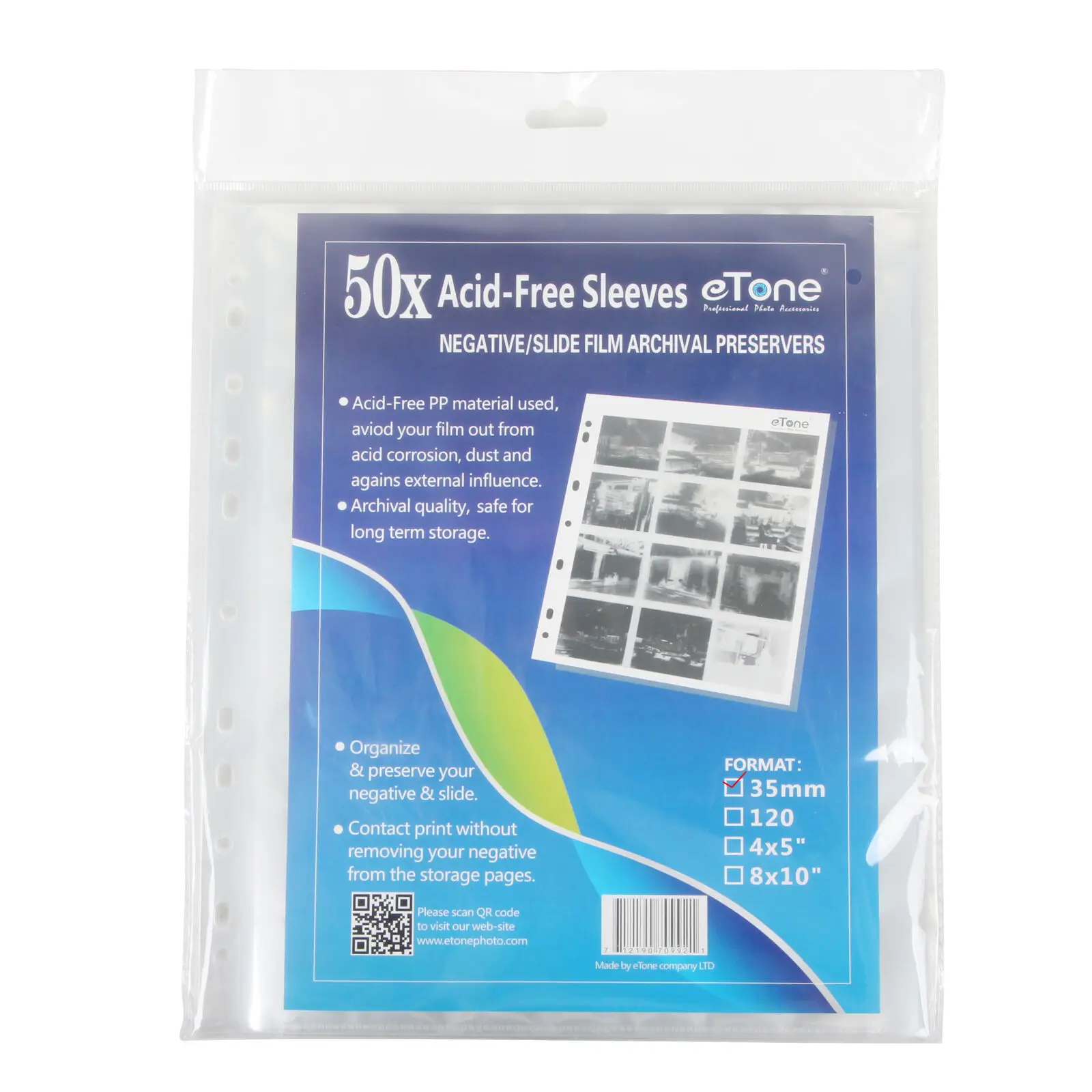 Папка для документов без кислот папка хранения листов страницы 35 мм 135 B &amp W