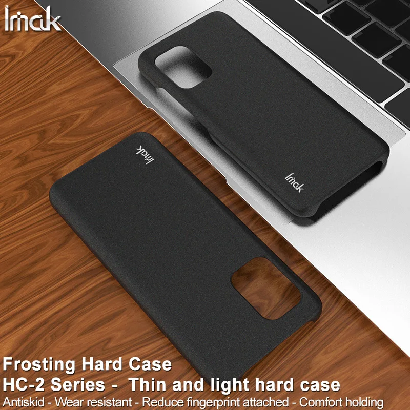 

For Asus Zenfone8 ZS590KS Matte Black Hard PC Phone Cover IMAK Frosted Case Anti-fingerprint Anti-slip