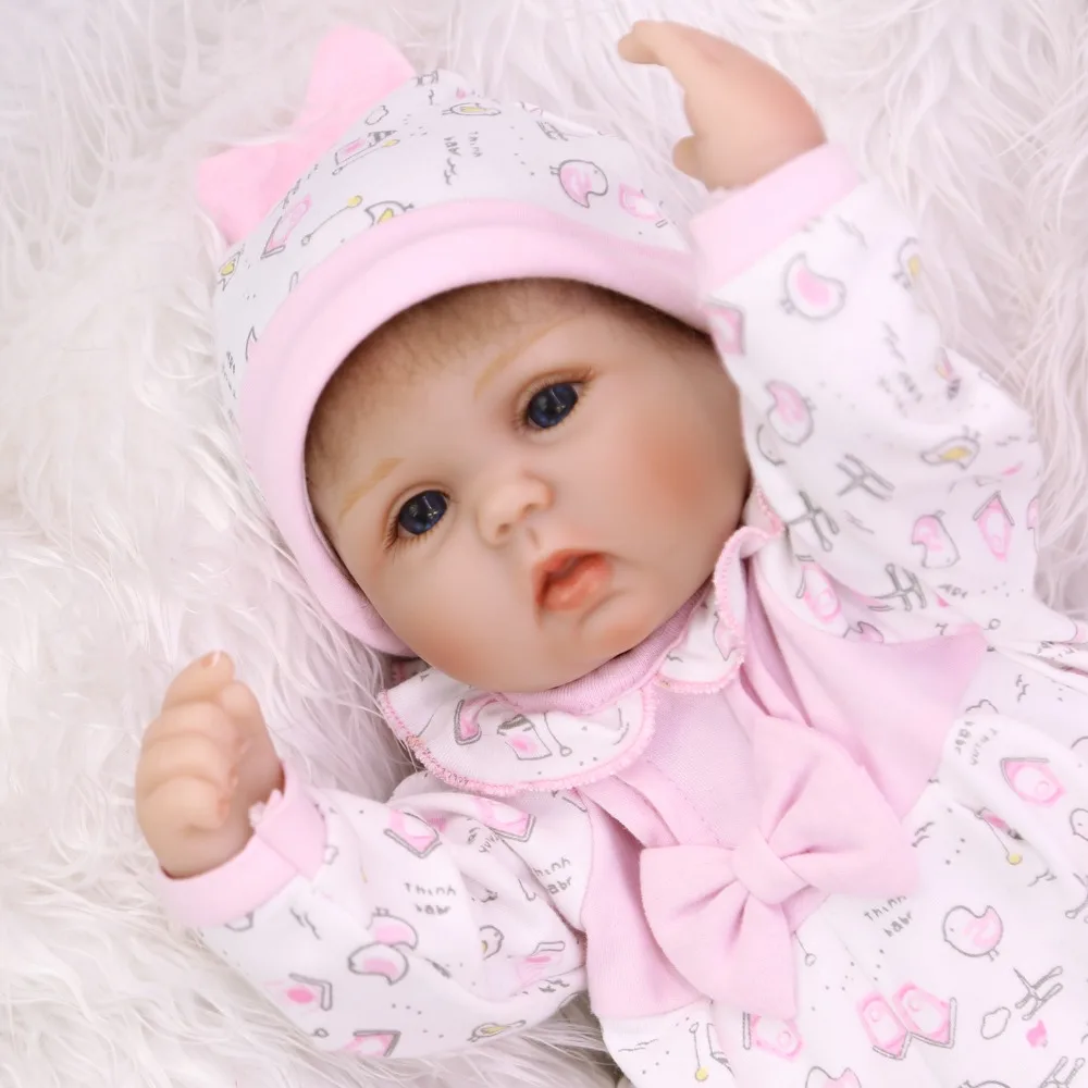 Реалистичные мягкие силиконовые куклы Новорожденные 43 см 17 дюймов выглядят так