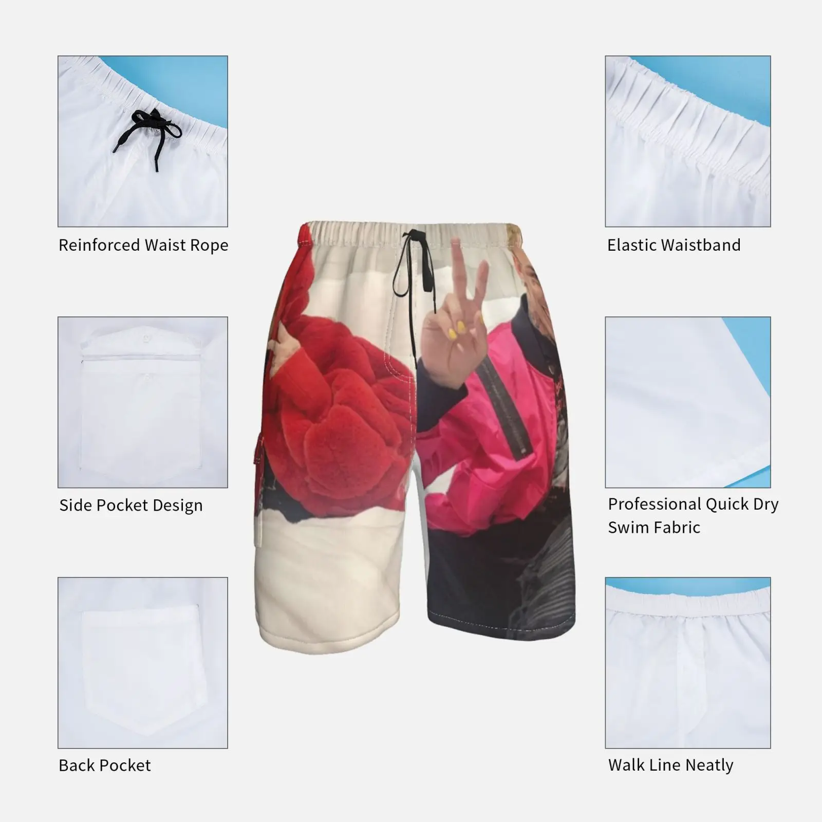 С старые Пляжные шорты мужские пляжные для купания Hypebeast реперские кепки Mumble