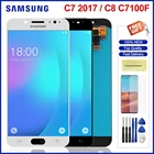 ЖК-экран для Samsung Galaxy C7 2017 C7100 C710, ЖК-дисплей с сенсорным экраном и дигитайзером в сборе, Запчасти для Samsung C8, ЖК-дисплей