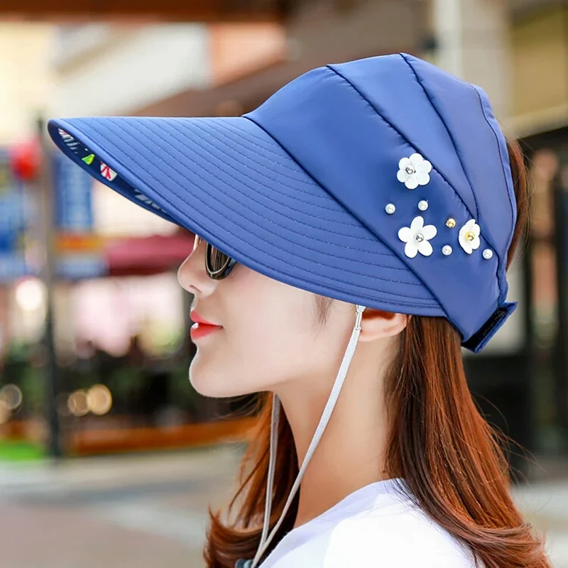 Солнцезащитные шляпы для женщин Козырьки Шляпы рыбалки рыбацкая пляжная шляпа