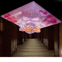 modern led aisle lights crystal entrance lights 12w surface mountedembedded ceiling light hallwayhotelliving room lamps led
