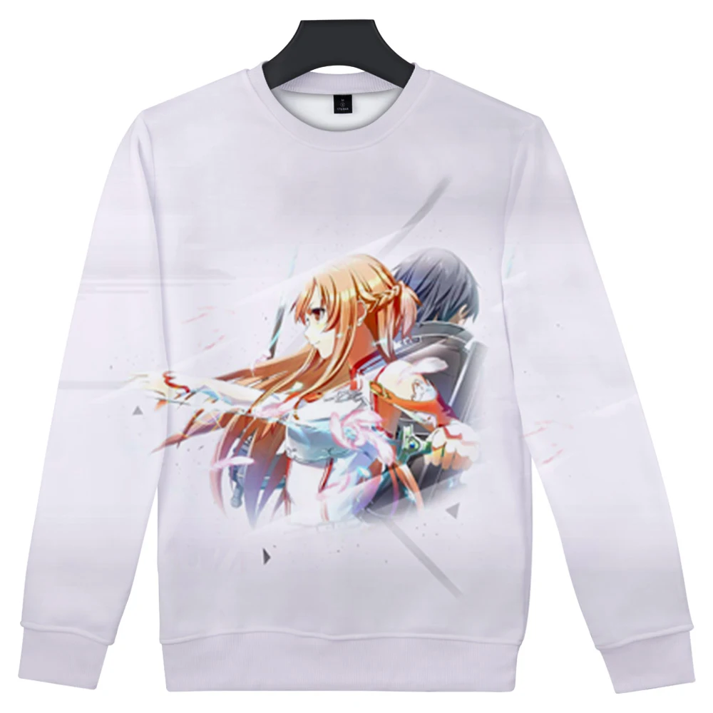 Футболка Мужская/женская с круглым вырезом длинным рукавом и 3d-изображением меча