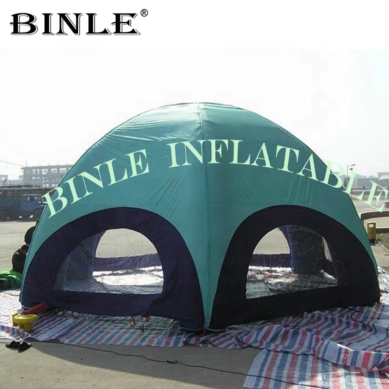 

Потрясающая зеленая надувная купольная палатка с 6 ножками с прозрачными окнами, вечерние пляжные палатки для гламурного звонка