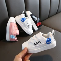 breathable mesh kids shoes spring autumn new childrens board shoes boys shell head small white shoes girls casual shoes