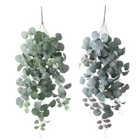 wedding home greenery silk wall decor hanging fake plant eucalyptus leaves artificial plants artificial flowers