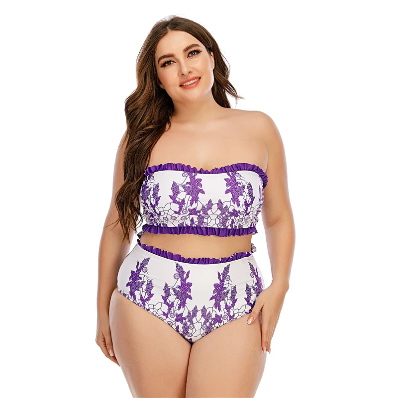 

Женский купальник-бикини с завышенной талией и чашками пуш-ап